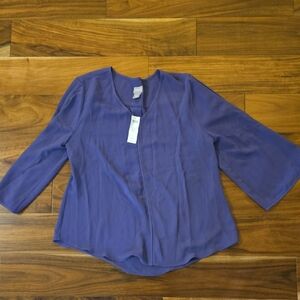 Chico's Deep Purple Women's Blouse